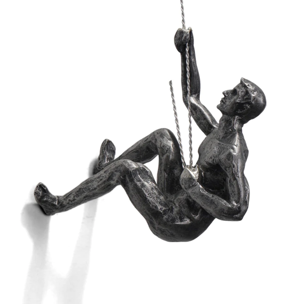 Skanto | CraftedClimb Klatrefigurer Veggdekorasjon – Inspirerende Veggkunst av Harpiks og Jern