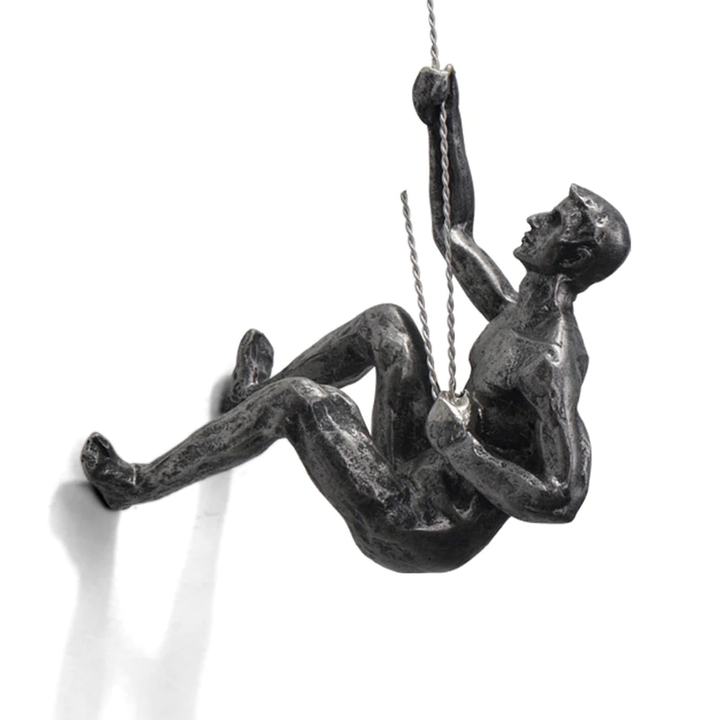 Skanto | CraftedClimb Klatrefigurer Veggdekorasjon – Inspirerende Veggkunst av Harpiks og Jern
