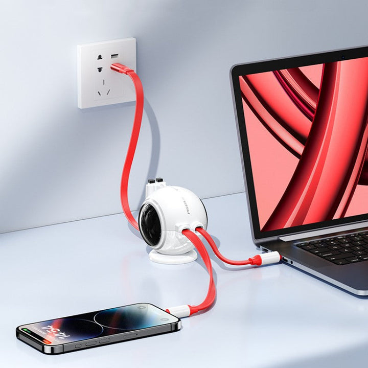 Skanto | 2-i-1 Utvidbar Superrask Lader Data Kabel