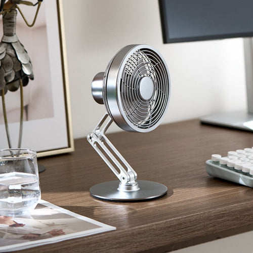 Skanto | Skrivebord 360¬∞ Rotérbar Sammenleggbar Metall Mini Vifte