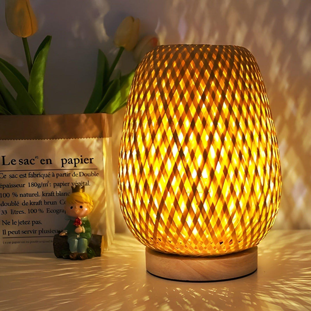 Skanto | Aura Lampe - Bambus USB-drevet Bordlampe for Soverommet