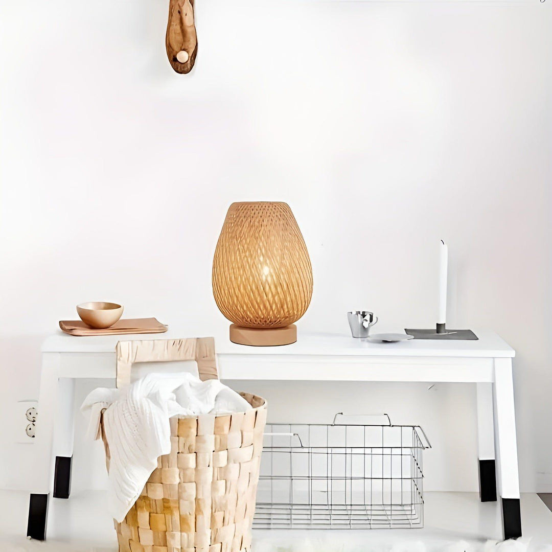 Skanto | Aura Lampe - Bambus USB-drevet Bordlampe for Soverommet