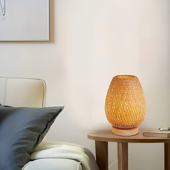 Skanto | Aura Lampe - Bambus USB-drevet Bordlampe for Soverommet