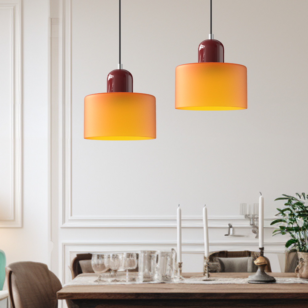 Skanto | Moderne lampe med farget glass og geometrisk form