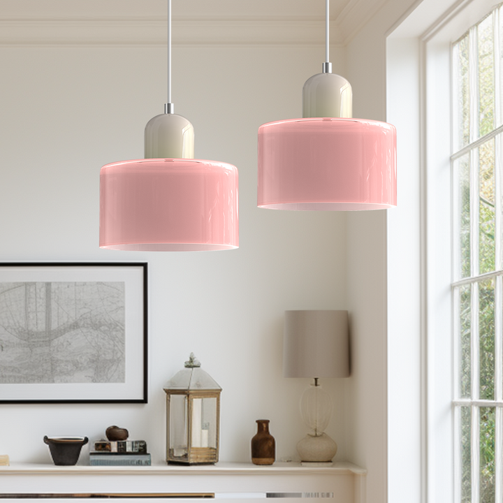 Skanto | Moderne lampe med farget glass og geometrisk form