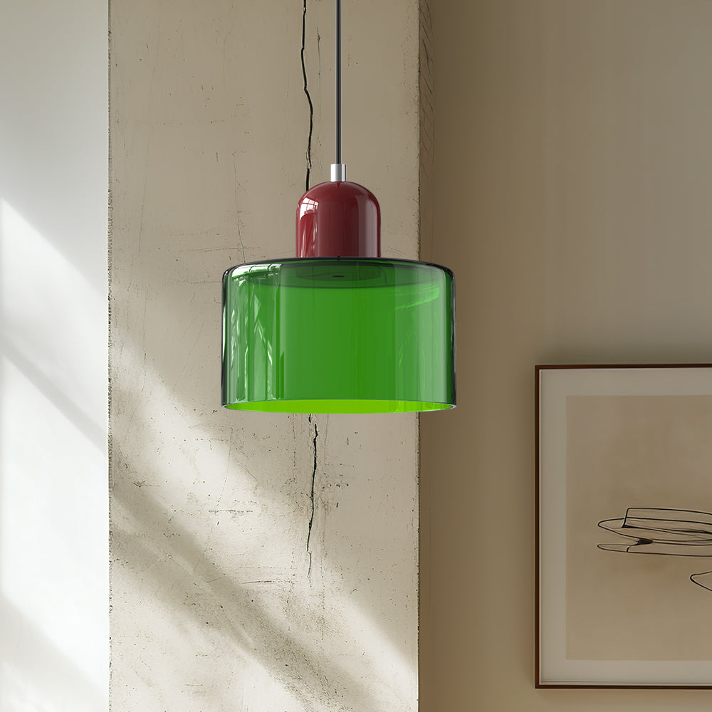 Skanto | Moderne lampe med farget glass og geometrisk form
