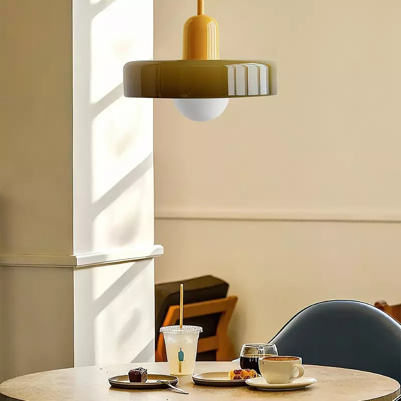 Fargerik Bauhaus-Stil Pendellampe - StiloGlas | Skanto