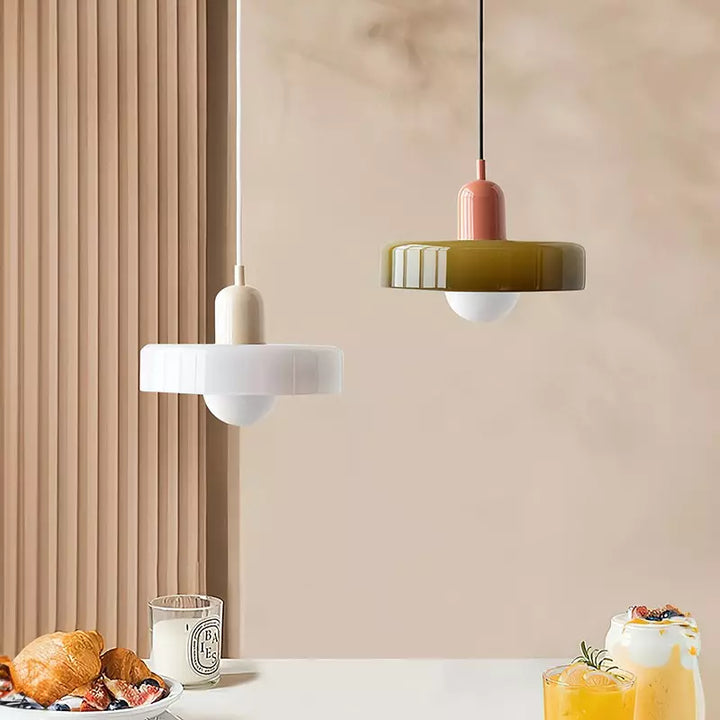 Fargerik Bauhaus-Stil Pendellampe - StiloGlas | Skanto