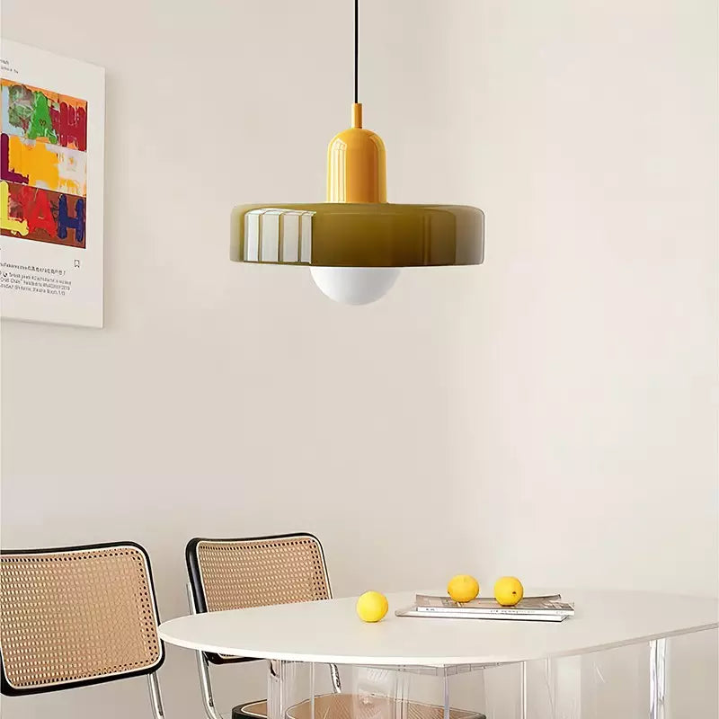 Fargerik Bauhaus-Stil Pendellampe - StiloGlas | Skanto