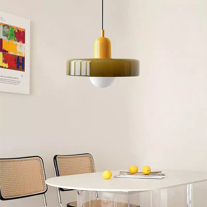 Fargerik Bauhaus-Stil Pendellampe - StiloGlas | Skanto