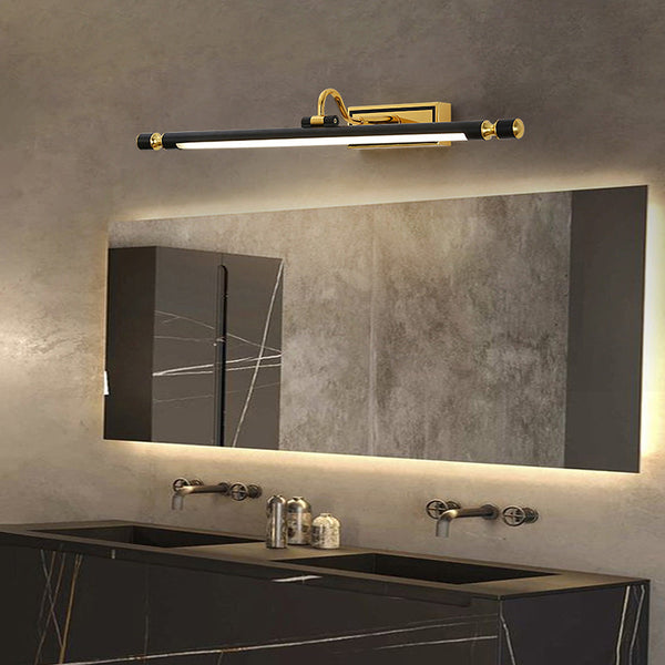 Luksus svart-gull speillampe – LumoGold | Skanto
