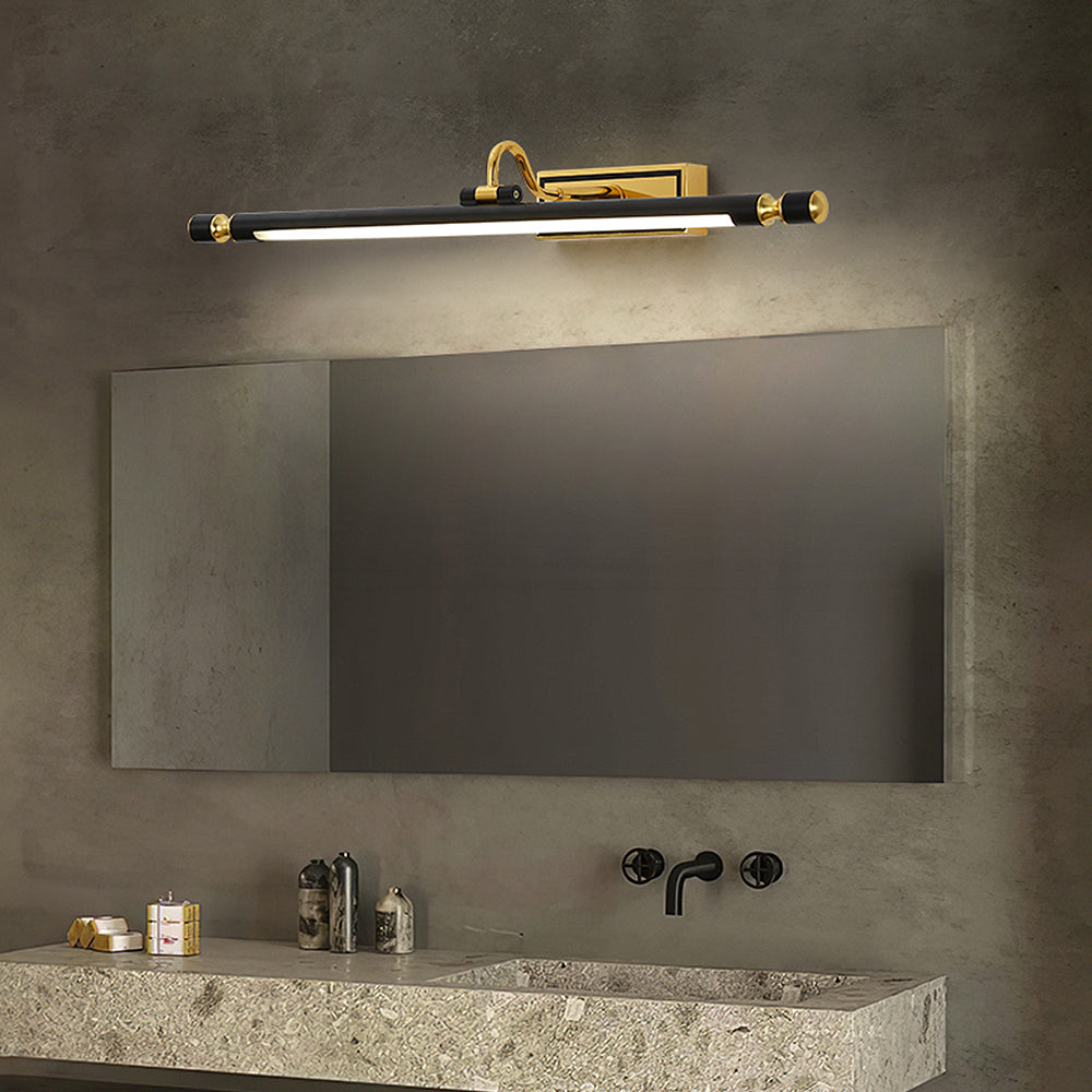Luksus svart-gull speillampe – LumoGold | Skanto