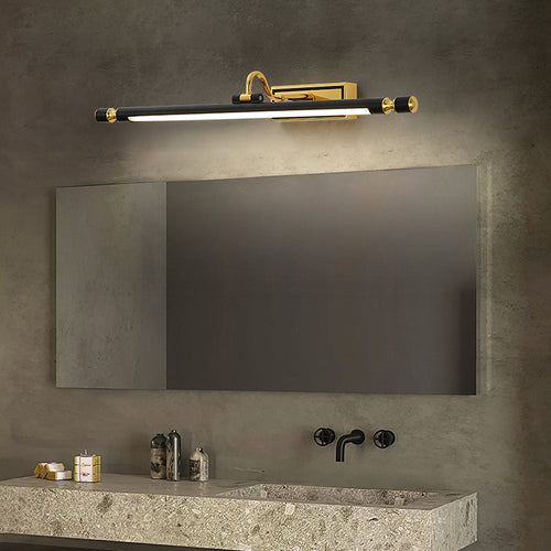 Luksus svart-gull speillampe – LumoGold | Skanto