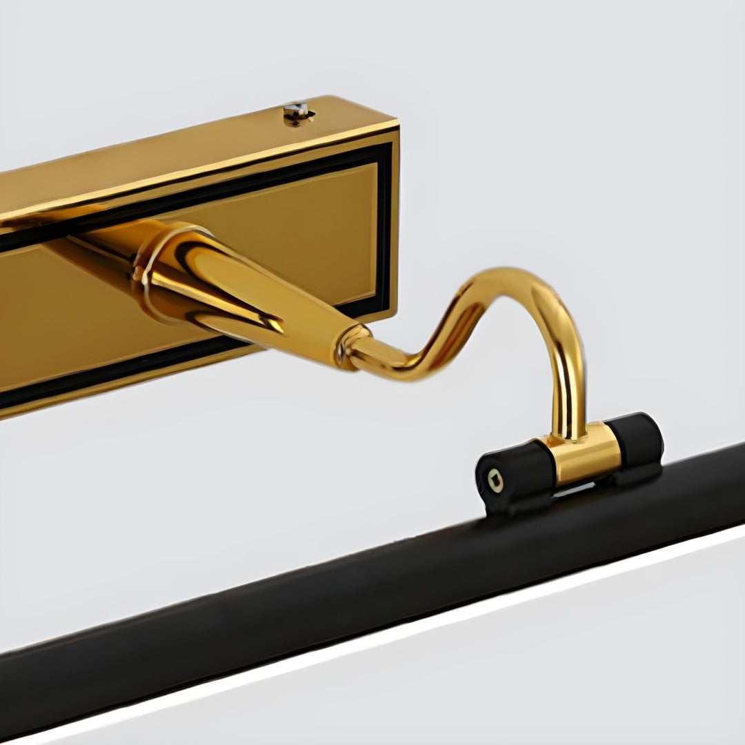 Luksus svart-gull speillampe – LumoGold | Skanto