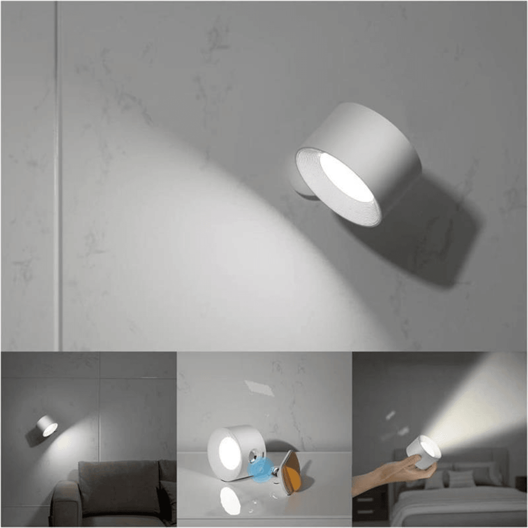 Skanto | 360° trådløs oppladbar vegglampe | Allsidig LED-belysningsløsning