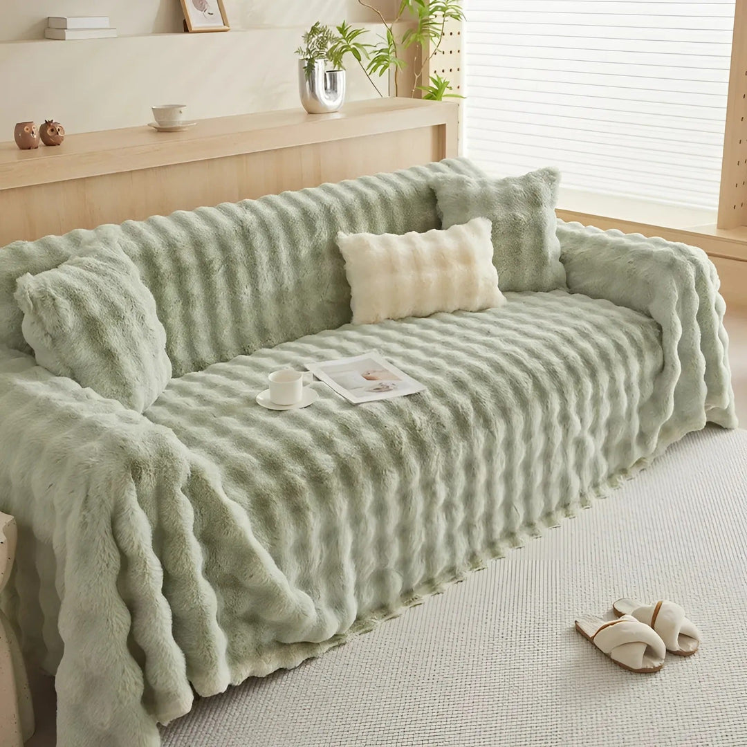 Vinter Fluffy Plush Sofa Deksel | Skanto