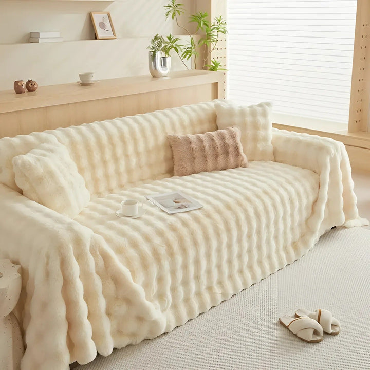 Vinter Fluffy Plush Sofa Deksel | Skanto