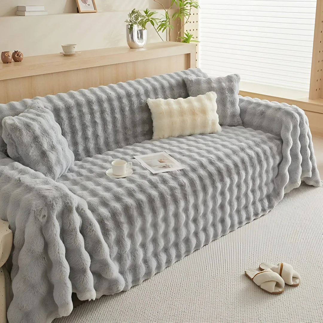 Vinter Fluffy Plush Sofa Deksel | Skanto