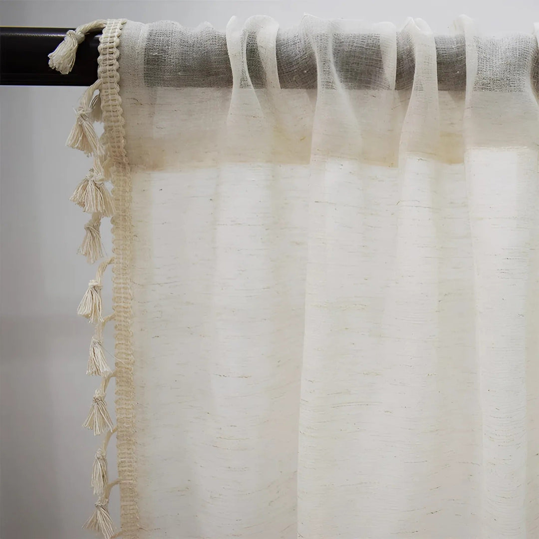 Skanto | Boho Bomull-Lin Semitransparent Gardiner