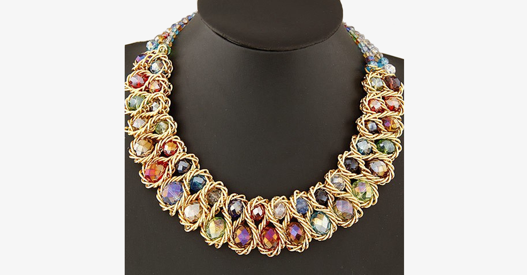 Skanto | Stor Choker Dobbel Perle Halskjede – Must-Have smykke med elegant og unikt design