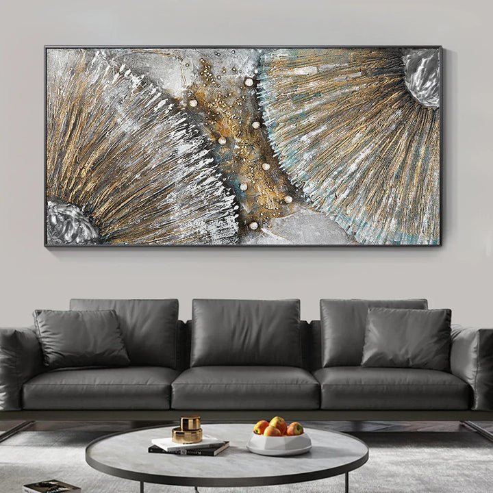 Store størrelser Samtids Urban Abstrakt Veggkunst Fin Kunst Lerretsutskrifter Nøytrale Farge Bilder For Moderne Leilighet Stue Hjem Kontor Kunst Dekor | Skanto
