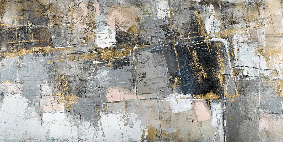 Store størrelser Samtids Urban Abstrakt Veggkunst Fin Kunst Lerretsutskrifter Nøytrale Farge Bilder For Moderne Leilighet Stue Hjem Kontor Kunst Dekor | Skanto