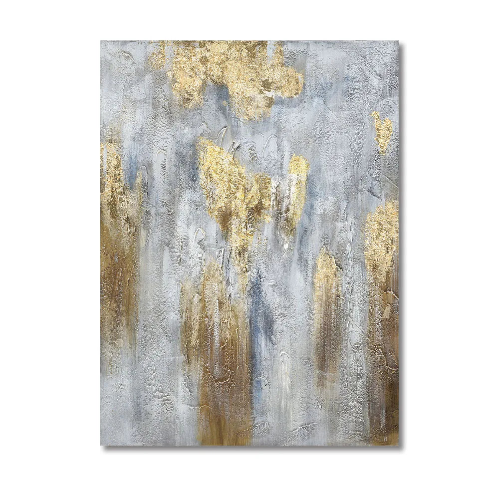 Store størrelser Grå Gull Minimalistisk Veggkunst Fine Kunstlerrettrykk Moderne Abstrakte Kunstbilder For Samtidsinnredning Dekor | Skanto