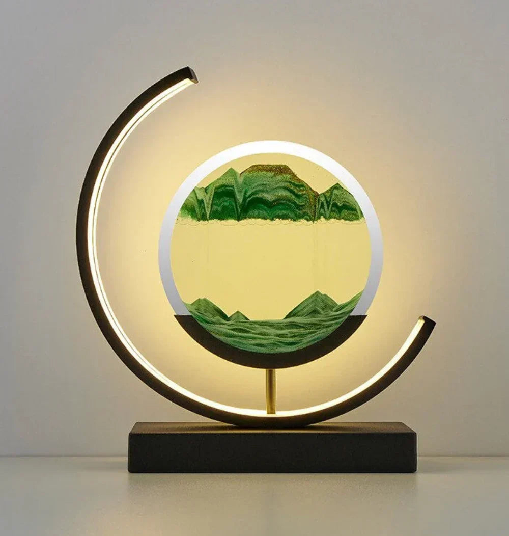 Elegant Sand Landskap Bordlampe Skanto