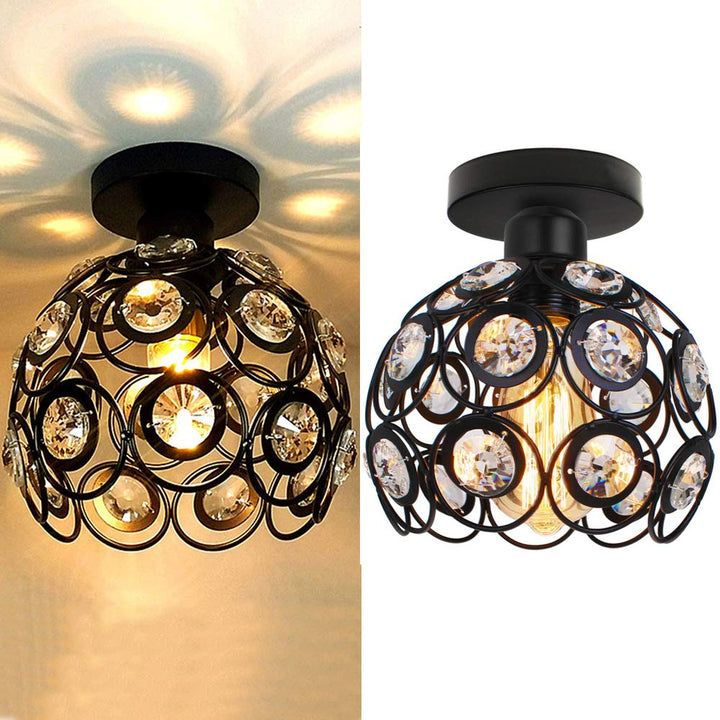 Skanto | Moderne Luksus Rund LED Taklampe laget av Krystallglass
