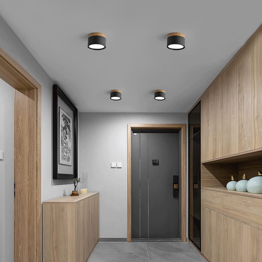 Skanto | Taklampe med rosa flush trefinish