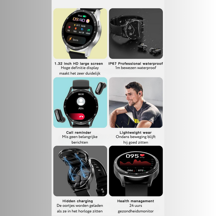 PowerPulse Elite - Stilfullt Sportur for Topp Ytelse Skanto