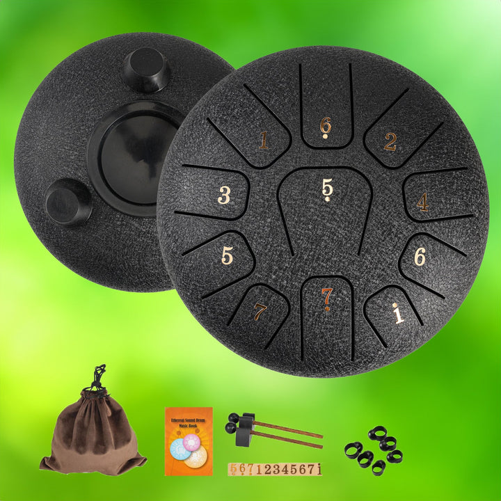 Skanto | Steel Tongue Drum - 6 Tommer med 11 Noter