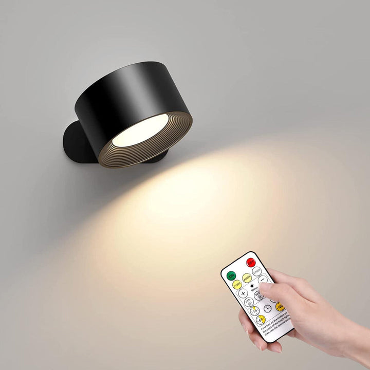 Skanto | Eternity Glow – Trådløs LED vegglampe med fjernkontroll og timer