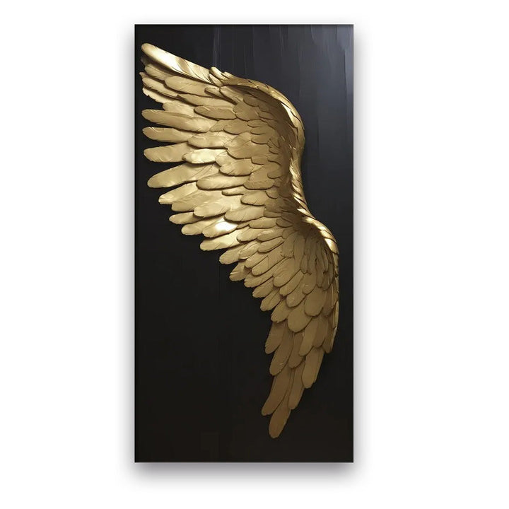 Store Størrelser Golden Dream Engel Vinger Vegg Kunst Fine Art Lærred Utskrift Bilder For Moderne Leilighet Stue Lys Luksus Boutique Moteklær Hus Kunst Dekor | Skanto