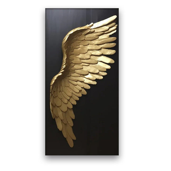 Store Størrelser Golden Dream Engel Vinger Vegg Kunst Fine Art Lærred Utskrift Bilder For Moderne Leilighet Stue Lys Luksus Boutique Moteklær Hus Kunst Dekor | Skanto