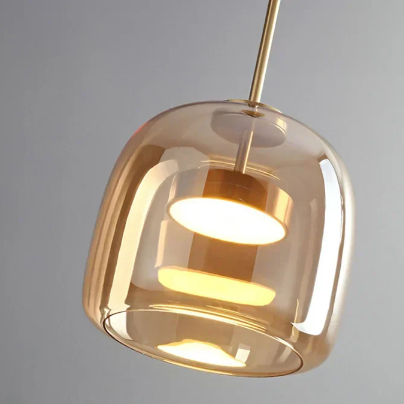 Minimalistisk Glass Pendellampe, Moderne Designer Hengende Lampe for Spisestue & Stue | Skanto