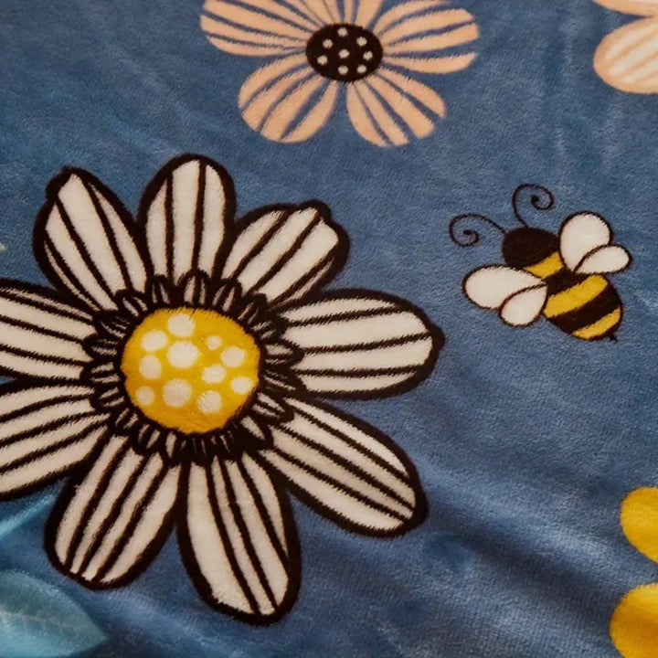 Skanto | Bloombee Retro Floral Soft Blanket