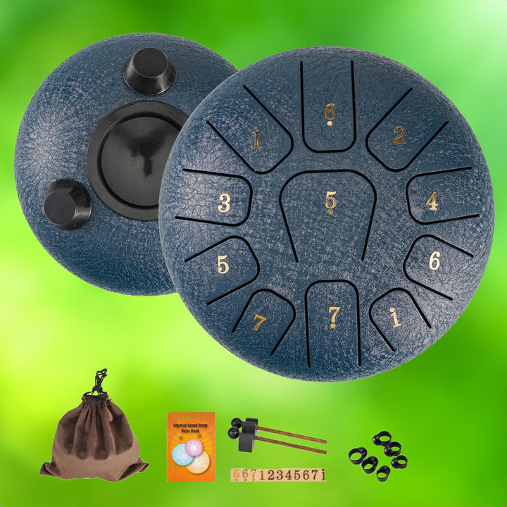 Skanto | Steel Tongue Drum - 6 Tommer med 11 Noter