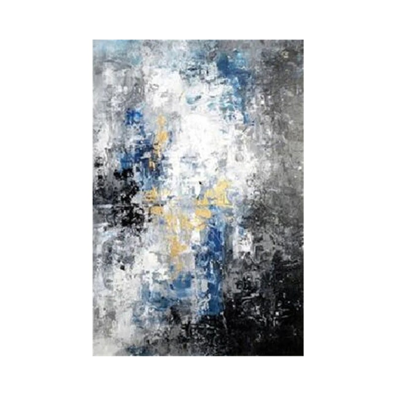 Blå Grå Moderne Abstrakt Veggkunst Fine Art Lerretstrykk Plakater Bilder For Stue Hjemmekontor Kunst Dekor | Skanto