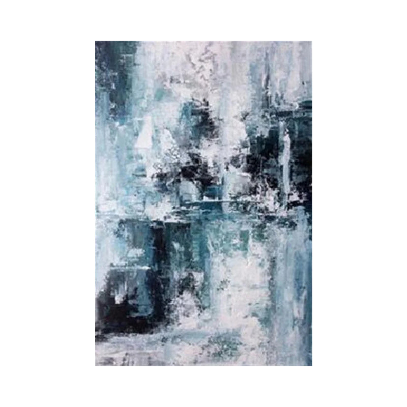 Blå Grå Moderne Abstrakt Veggkunst Fine Art Lerretstrykk Plakater Bilder For Stue Hjemmekontor Kunst Dekor | Skanto