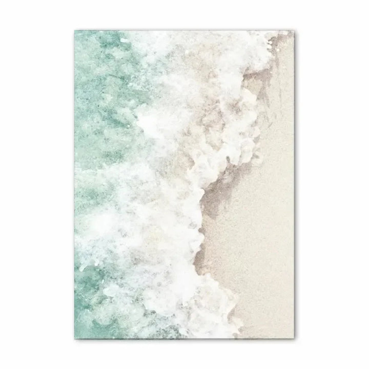Blauer Ozean Strand Landskap Tropisk Ferie Reise Drømmer Veggkunst Fin Kunst Lærredstrykk Plakat Sommer Galleri Veggbilder for Stue Dekor | Skanto