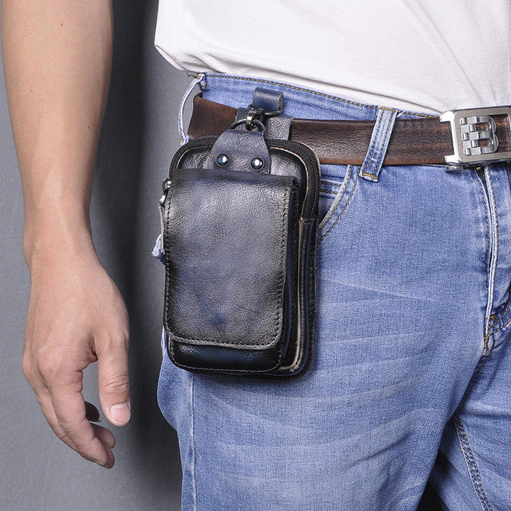 Skanto | Elegant lærbelte-pouch for menn