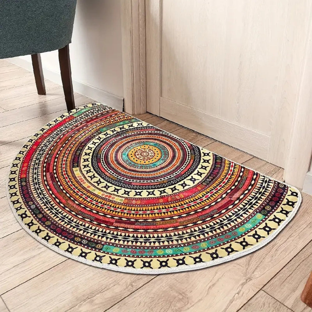 Skanto | Bohemsk Halvrund Mandala Teppe