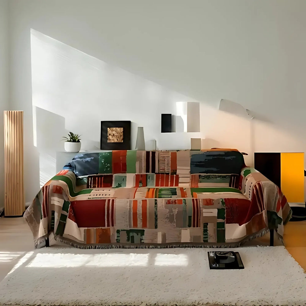 Skanto | Bohemsk Rustikk Geometrisk Sofa Deksel