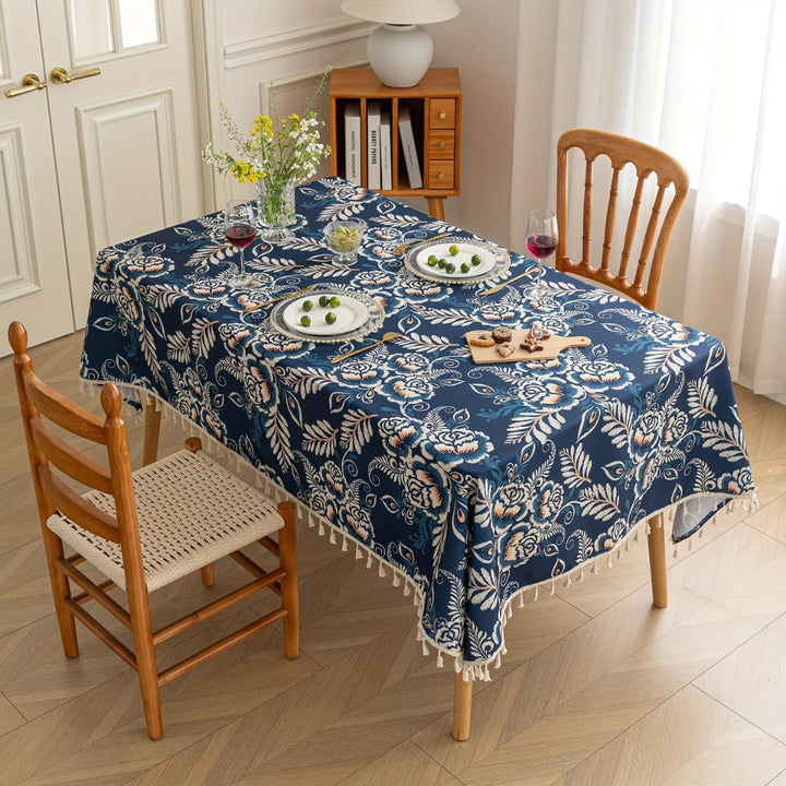 Skanto | Peacock Blossom Boho Floral Dekkebord med dusk