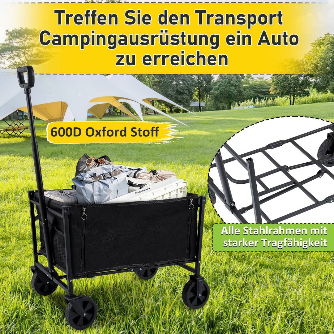Sammenleggbart vogn transportvogn 60L | Skanto