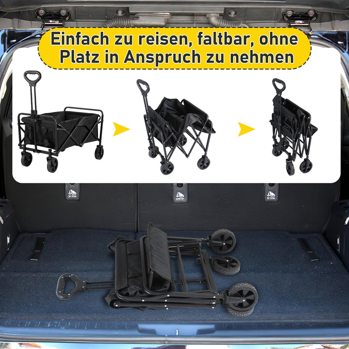 Trolley Transportvogn Sammenleggbar 60L | Skanto