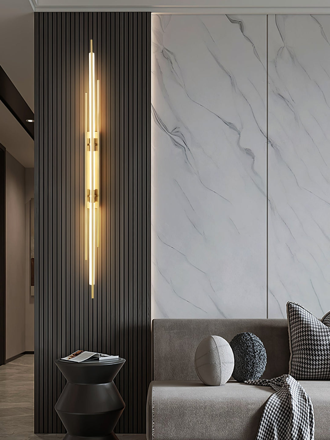 Skanto | LuxeAura – Opulent Gold Vegglampe for Elegante Rom