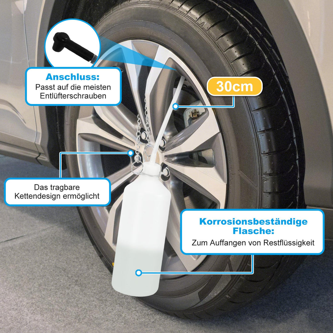 3L bremsevæske bremsebleedingsenhet med 1L sugebeholder | Skanto