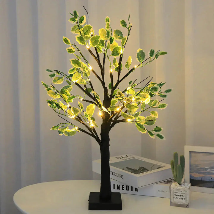 Skanto | Magisk BrightTree Bordlampe – Elegant Treedesign med Varme LED-Lys